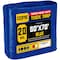 Core Tarps Heavy Duty Tarp, 70 ft L x 0.5 mm H x 50 ft W, 20 Mil, Blue, Polyethylene CT-705-50X70 - alternate 1
